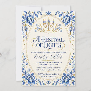Invitation Festival des lumières Hanukkah