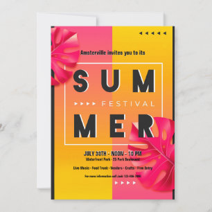 Invitation Festival d'été