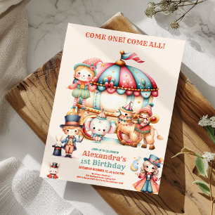 Invitation Festival du cirque du Carnaval 1er anniversaire de