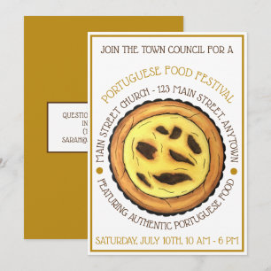 Invitation Festival Portugais de la Pâtisserie de la Garde d'