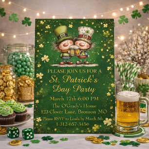 Invitation festive à une soirée de la Saint-Patric