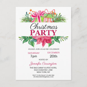 Invitation Festive Colorful Christmas Party