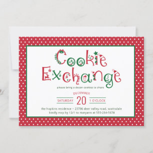 Invitation Festive Cookie Exchange