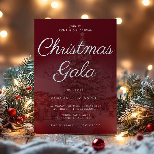 Invitation Festive Corporate Christmas Gala Party
