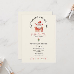 Invitation festive de fête de Noël