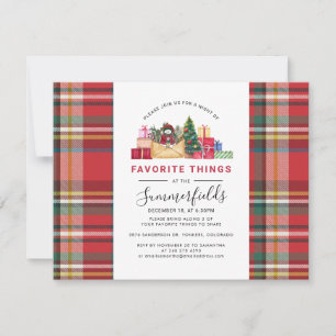 Invitation Festive Échange de cadeaux Favorite Thèmes Favoris