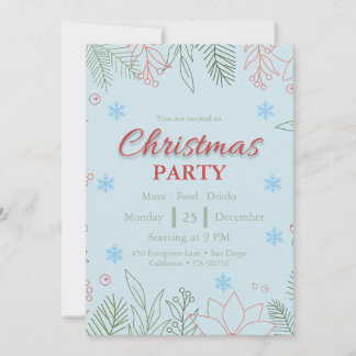 Invitation Festive Festive