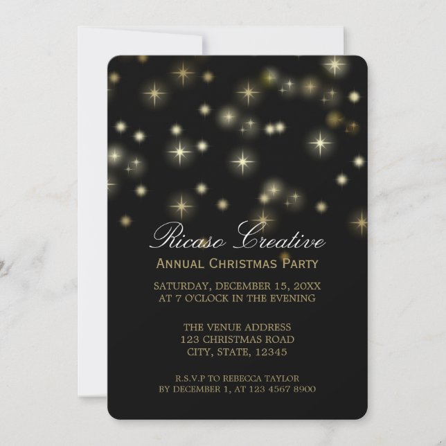 Invitation Festive Festive Corporate Party (Devant)