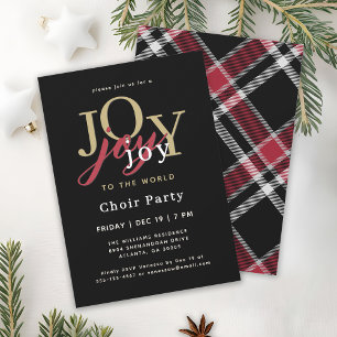 Invitation Festive Joy à l'Invitation du World Choir Party