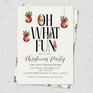 Invitation festive moderne pour une soirée de Noël