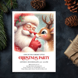 Invitation festive pour la fête de Noël avec le Pè