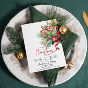 Invitation Festive Sucres de canne sucrés Noël