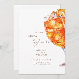 Invitation Fête à la Chambre Fête des mariées Aperol Spritz
