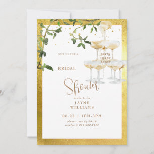 Invitation Fête à la Maison Tour de Champagne Enterrement de