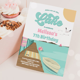 Invitation Fête À L'Anniversaire Du Bateau D'Eté Du Lac