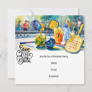 Invitation Fête à thème du Pickleball