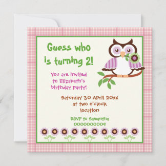 Invitation Fête anniversaire de enfant de choux du printemps