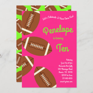 Invitation Fête Anniversaire de enfant De Football Sports Fil