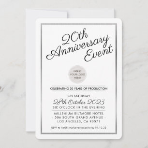 Invitation FÊTE ANNIVERSAIRE DE LA SOCIÉTÉ affaires modernes 