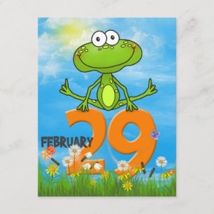 Invitation Fête anniversaire de l'année bissextile