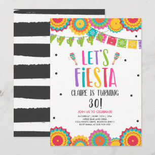 Invitation Fête Anniversaire N'importe quel âge Adulte Faison