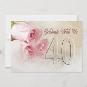 Invitation fête anniversaire pendant 40 ans