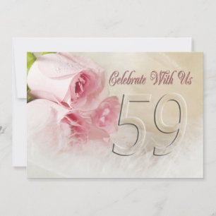 Invitation fête anniversaire pour 59 ans