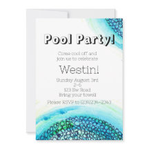 Fête au bord de la piscine 