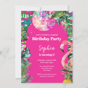 Invitation Fête au bord de la piscine aquarelle moderne