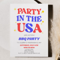 Fête Aux Etats-Unis 4 juillet Retro BBQ Party