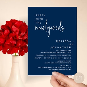 Invitation Fête Avec Les Nouveaux Mariés, Dîner Mariage