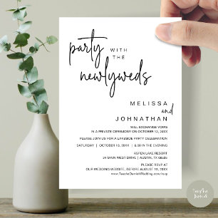 Invitation Fête Avec Les Nouveaux Mariés, Dîner Mariage