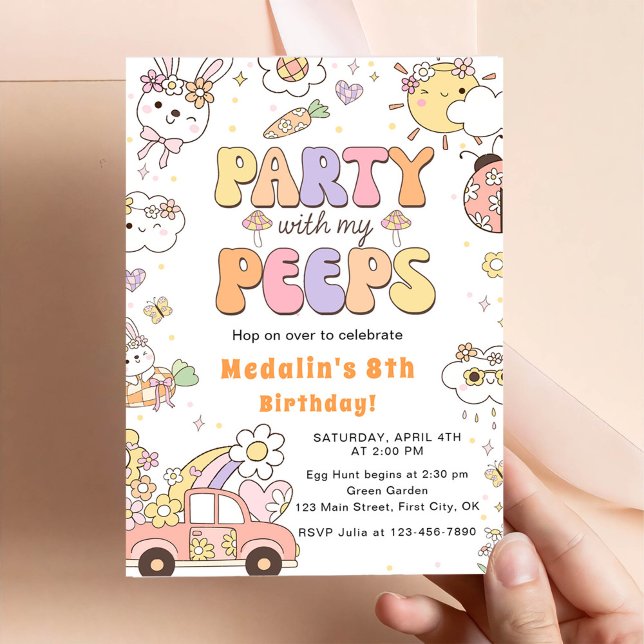 Invitation Fête avec mes amis d'enfance pour mon anniversaire (Créateur téléchargé)