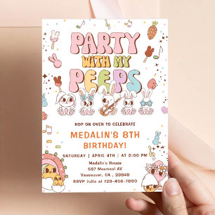 Invitation Fête avec My Peeps Anniversaire