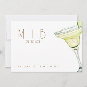 Invitation Fête avec nous Margarita Mariage Enregistrer la Da