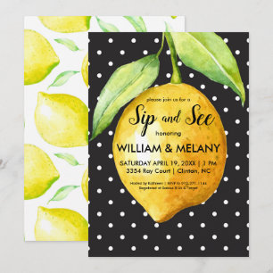 Invitation Fête Bébé Citron : une Fête de Naissance Mixte