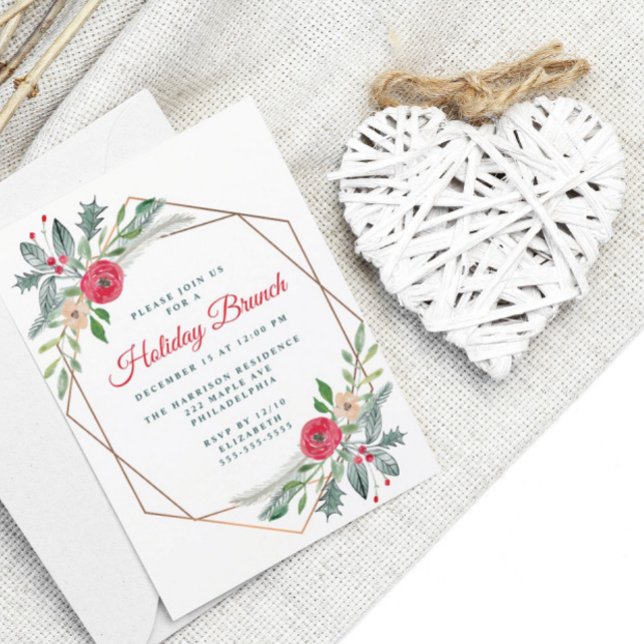 Invitation Fête Brunch verdure Watercolor (Créateur téléchargé)