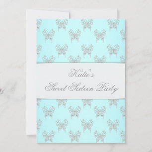 Invitation Fête Classy Sweet Sixteen Papillons Sarcelles
