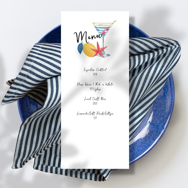 Invitation Fête Cocktail Apéritif Côtiers (Créateur téléchargé)