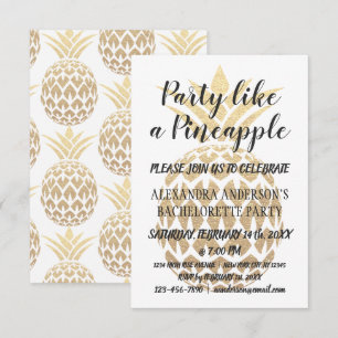 Invitation Fête comme un ananas Bachelorette
