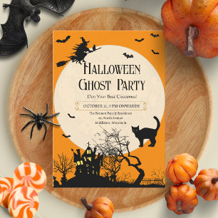 Invitation Fête Costume d'Halloween adulte personnalisé