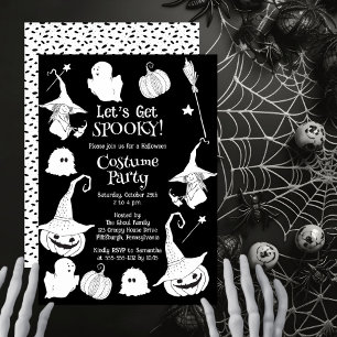 Invitation Fête Costume d'Halloween Éffrayante
