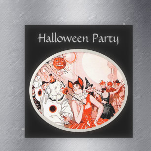 Invitation Fête costumée d'Halloween vintage