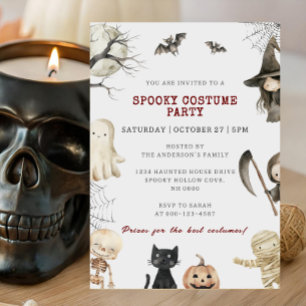 Invitation Fête Costumée Halloween