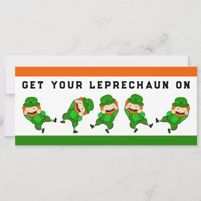 Invitation Fête créative de la Saint Patrick (Devant)