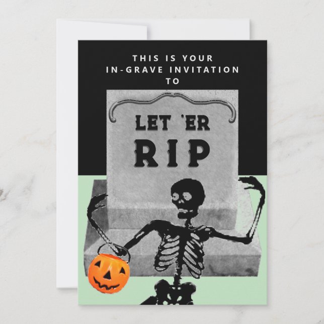 Invitation Fête créative d'Halloween (Devant)