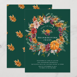 Invitation Fête d'Action de grâces d'automne