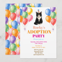 Fête d'adoption Jour de Gotcha Chat Smoking Pet