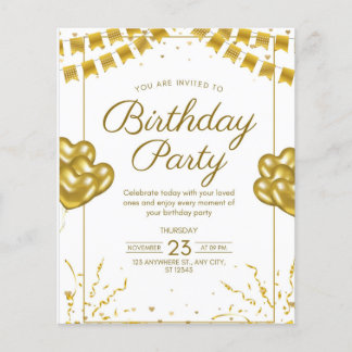 Invitation fête d'anniversaire