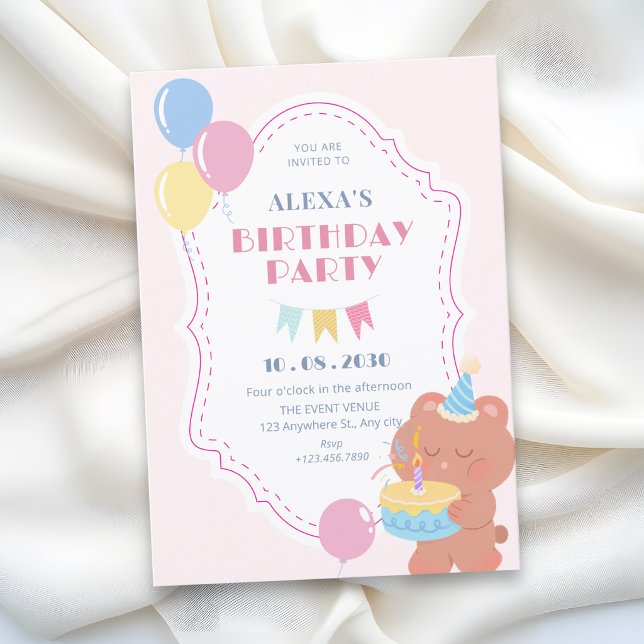 Invitation Fête d'anniversaire  (Créateur téléchargé)